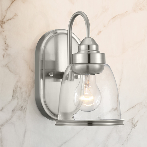 Saluda Brushed Nickel Sconce by Progress Lighting