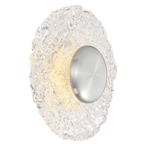 Satco Lighting Riverbed Polished Nickel LED Flush Mount by Satco Lighting 62/1493