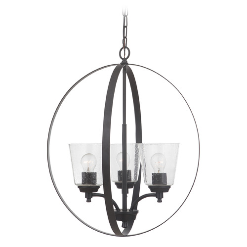 Tyler Flat Black Pendant by Craftmade Lighting