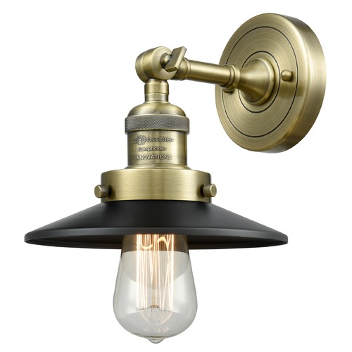 Railroad Antique Brass Sconce by Innovations Lighting