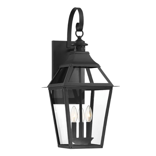 Jackson 25.50-Inch Outdoor Wall Light in Black by Savoy House
