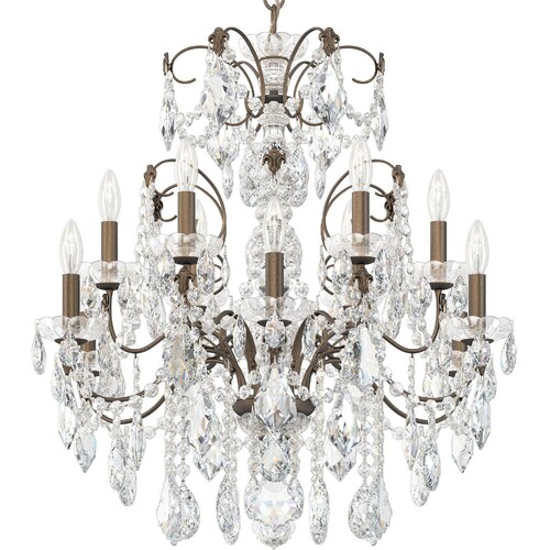 Century Etruscan Gold Crystal Chandelier by Schonbek Lighting