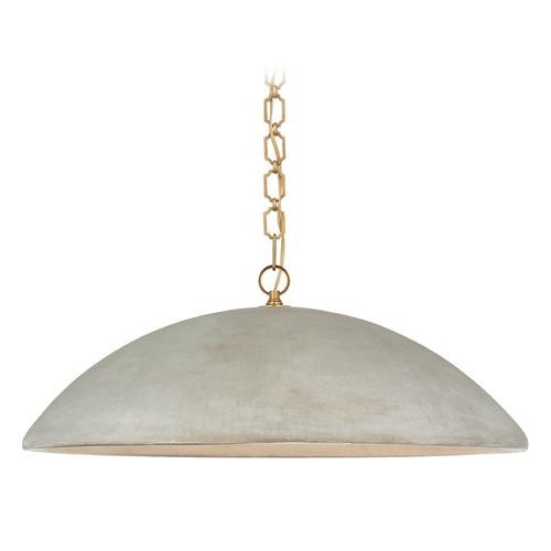 Suzanne Kasler Elliot Large Pendant in Portland Gray by Visual Comfort Signature