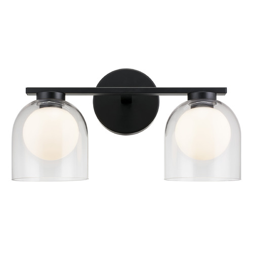 Matteo Lighting Matteo Lighting Derbishone Black LED Bathroom Light W60702BKCL