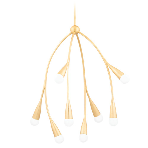 Mitzi by Hudson Valley Mitzi Suki Gray Linen 8-Light Chandelier H689708-GL