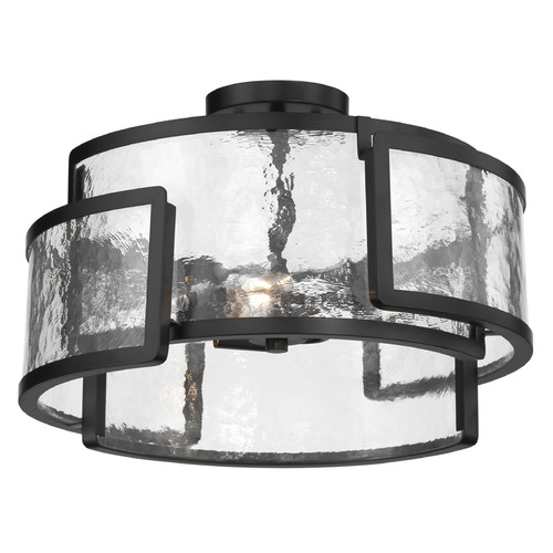 Bella Collina 3-Light Semi-Flush in Coal Black by Minka Lavery
