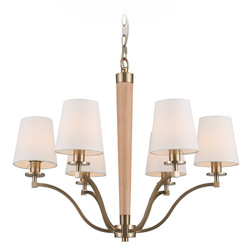 Kalco Lighting Curva Brushed Champagne Gold Chandelier
