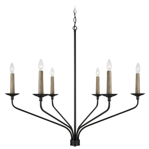 Capital Lighting Wilder Matte Black Chandelier
