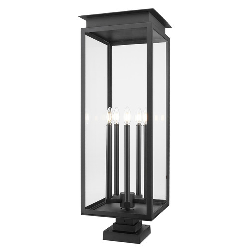 Z-Lite Nova Black Pier Mount Light