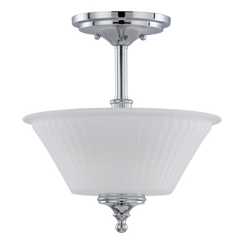 Teller Polished Chrome Semi-Flush Mount by Nuvo Lighting