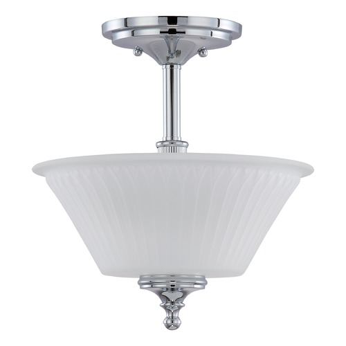 Nuvo Lighting Teller Polished Chrome Semi-Flush Mount by Nuvo Lighting 60/4268