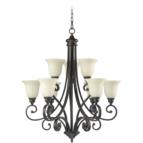 Bryant Oiled Bronze Chandelier by Quorum Lighting