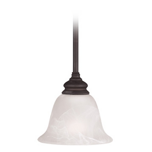 Livex Lighting Livex Lighting Essex Bronze Mini-Pendant Light with Bell Shade 1340-07
