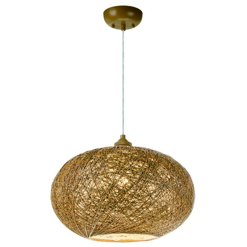 Bali Hemp Twine Pendant in Natural by Maxim Lighting