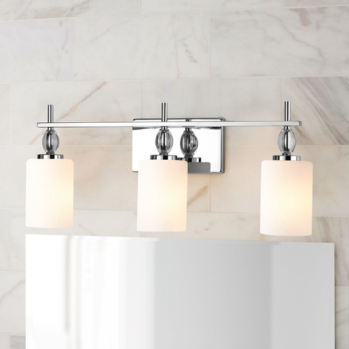 Chrome 3-Light Bath Light by Progress Lighting
