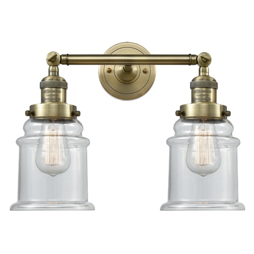 Innovations Lighting Innovations Lighting Canton Antique Brass Bathroom Light 208-AB-G182
