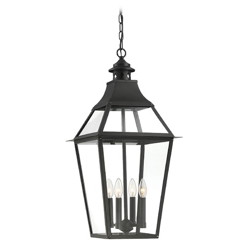 Jackson Black Outdoor Hanging Light by Savoy House