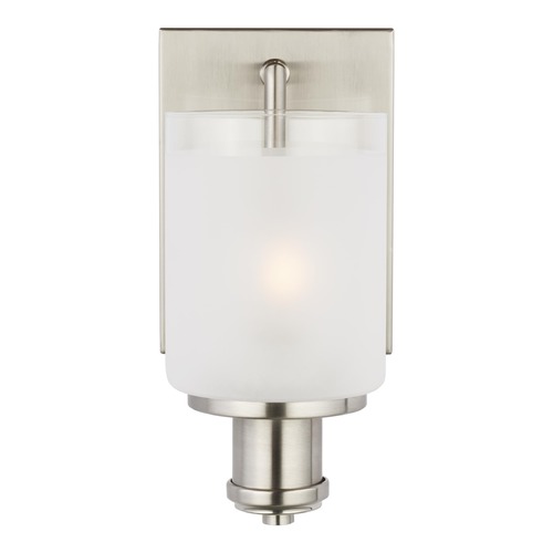 Generation Lighting Norwood Brushed Nickel Sconce by Generation Lighting 4139801-962