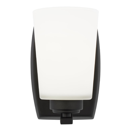 Franport Midnight Black LED Sconce by Generation Lighting