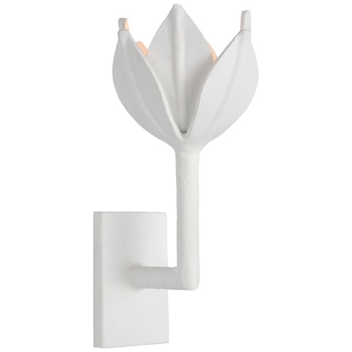 Visual Comfort Signature Collection Julie Neill Alberto Small Sconce in Plaster White by Visual Comfort Signature JN2001PW