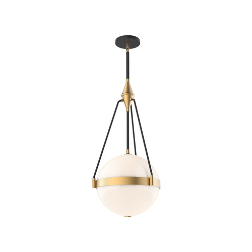 Alora Lighting Alora Lighting Harmony Brushed Gold Pendant Light with Globe Shade PD406414BGGO