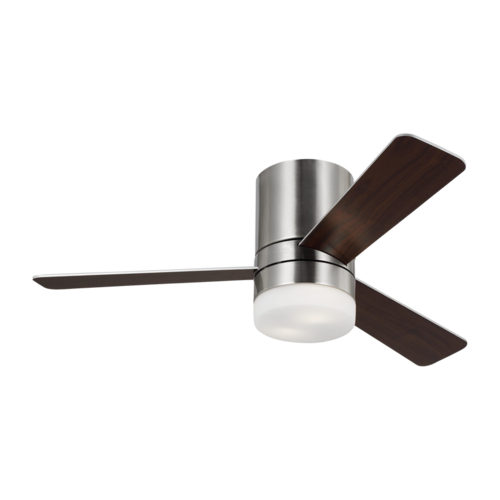 Era 44-Inch Hugger LED Fan in Brushed Steel by Generation Lighting Fan