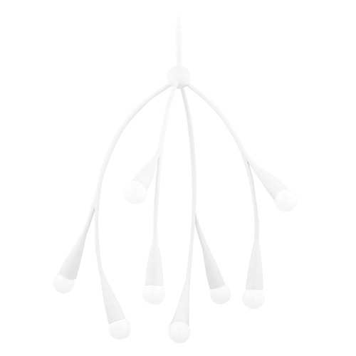 Mitzi Suki Textured White 8-Light Chandelier