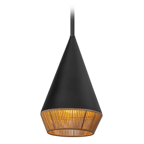 Alora Lighting Daphne Matte Black Mini-Pendant Light with Conical Shade