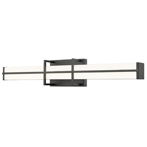 Z-Lite Z-Lite Harrison Matte Black LED Vertical Bathroom Light 1011-25W-MB-LED