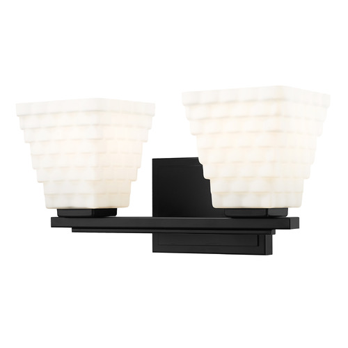 Z-Lite Z-Lite Annalise Matte Black Bathroom Light 7514-2V-MB