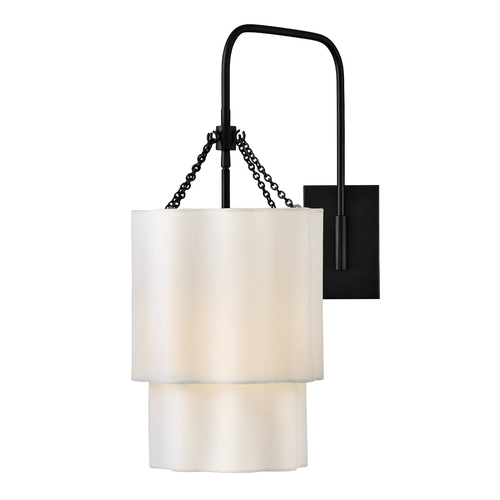 Gwen Large Wall Sconce in Black by Hinkley Lighting