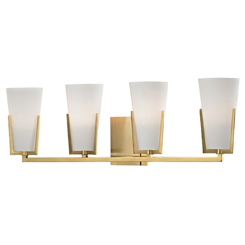 Hudson Valley Lighting Upton 4-Light Bath Light in Aged Brass by Hudson Valley Lighting 1804-AGB