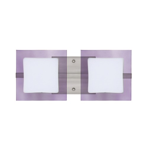 Besa Lighting Besa Lighting Alex Satin Nickel LED Bathroom Light 2WS-773591-LED-SN