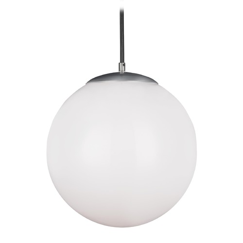 Generation Lighting Mid-Century Modern Pendant Light Aluminum Hanging Globe by 6024-04
