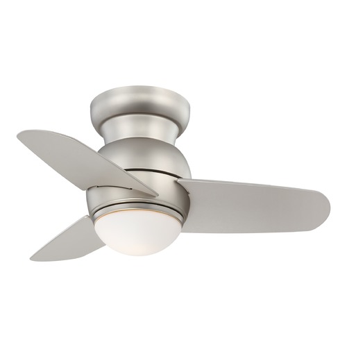 Spacesaver 26-Inch LED Ceiling Fan in Brushed Steel by Minka Aire