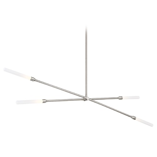 WAC Lighting Wac Lighting Houdini Brushed Nickel LED Chandelier PD-55904-BN