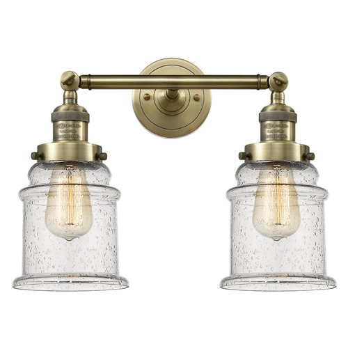 Innovations Lighting Canton Antique Brass Bathroom Light by Innovations Lighting 208-AB-G184