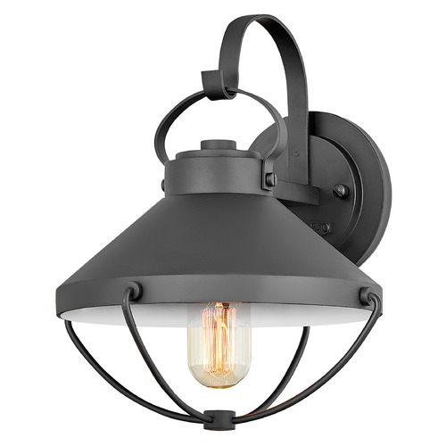 Hinkley Crew Small Outdoor Wall Lantern in Black by Hinkley Lighting 2690BK