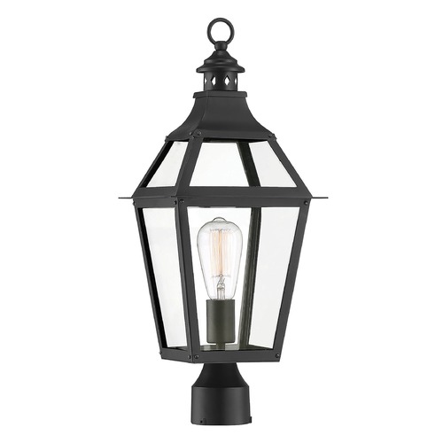 Savoy House Lighting Jackson Black Post Light