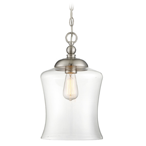 Meridian 9.75-Inch Pendant in Brushed Nickel by Meridian M70019BN