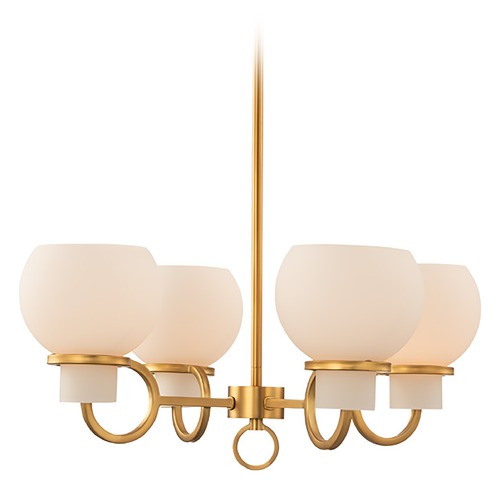 Kalco Lighting Ascher 4-Light Chandelier in Winter Brass by Kalco Lighting 513071WB