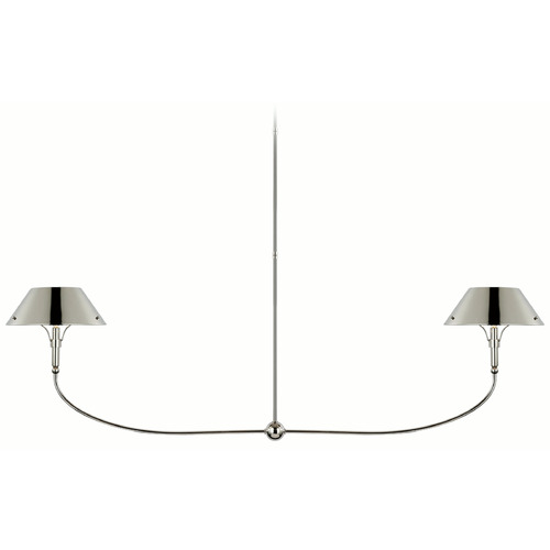 Thomas OBrien Turlington Linear Chandelier in Nickel by VC Signature