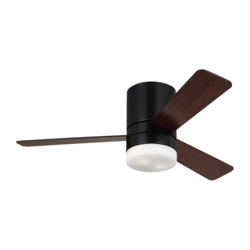 Era 44-Inch Hugger LED Fan in Black by Generation Lighting Fan