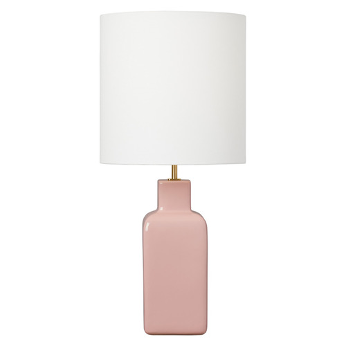 Anderson Large Table Lamp in Rose & Brass by Visual Comfort Studio