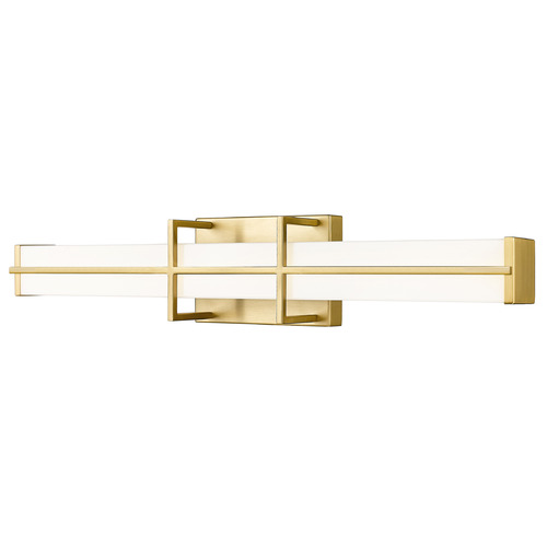 Z-Lite Harrison Modern Gold LED Vertical Bathroom Light