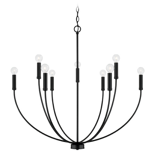 Homeplace By Capital Lighting Ansley Matte Black Chandelier