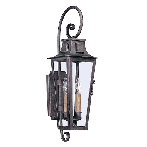 Troy Lighting Parisian Square Aged Pewter Sconce