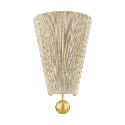 Mitzi By Hudson Valley Dabito Song Aged Brass LED Sconce