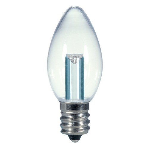 0.5W LED Flame Candelabra Base Bulb 2700K 14LM by Satco Lighting