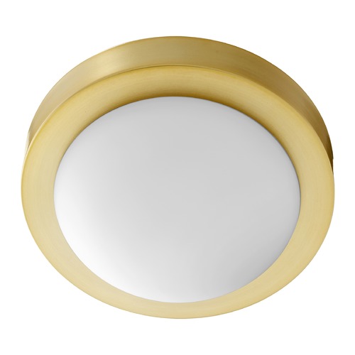 Quorum Lighting Aged Brass Flush Mount by Quorum Lighting 3505-9-80